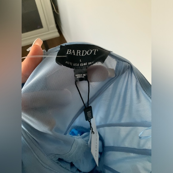 BARDOT Hart Corset Mini Dress Strapless Artic Blue Women’s Size 8 BRAND NEW - Picture 16 of 16